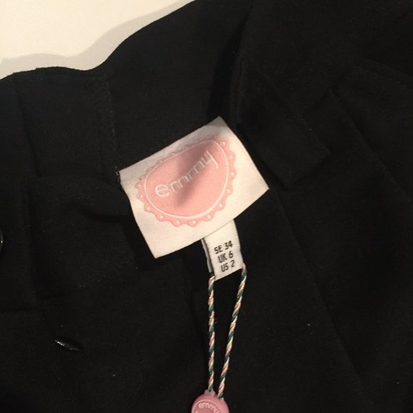 CLOSET CLEARANCE! Emmy Design Retro Black Twill Slender Slacks - Picture 5 of 5